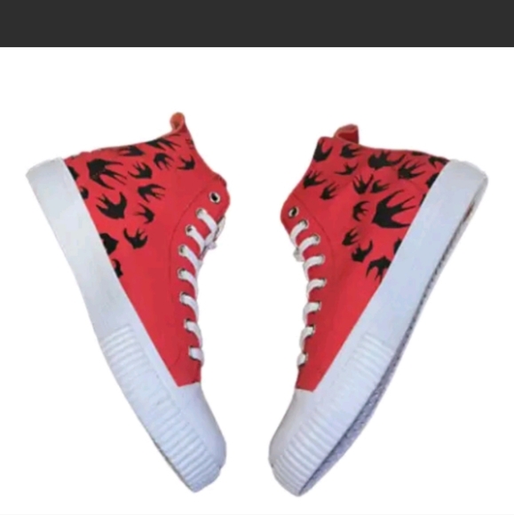 MCQ By Alexander McQueen Swarm Swallow Vulcanized High Top unisex NEW AUTHENTIC - Picture 4 of 15